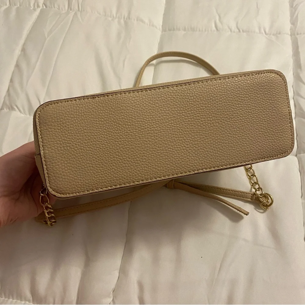 Nanette Lepore Beige and Tan Crossbody Purse - Picture 4 of 9